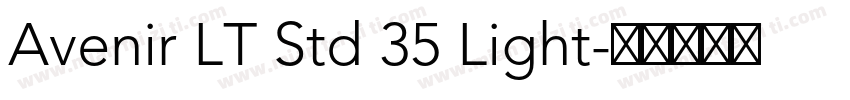 Avenir LT Std 35 Light字体转换